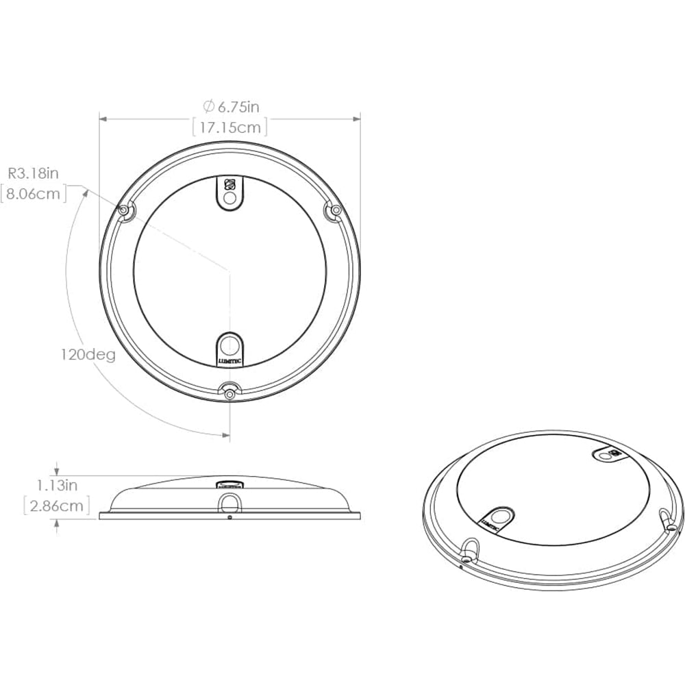 Lumitec TouchDome - Dome Light - Polished SS Finish - 2-Color White/Red Dimming - Deckhand Marine Supply