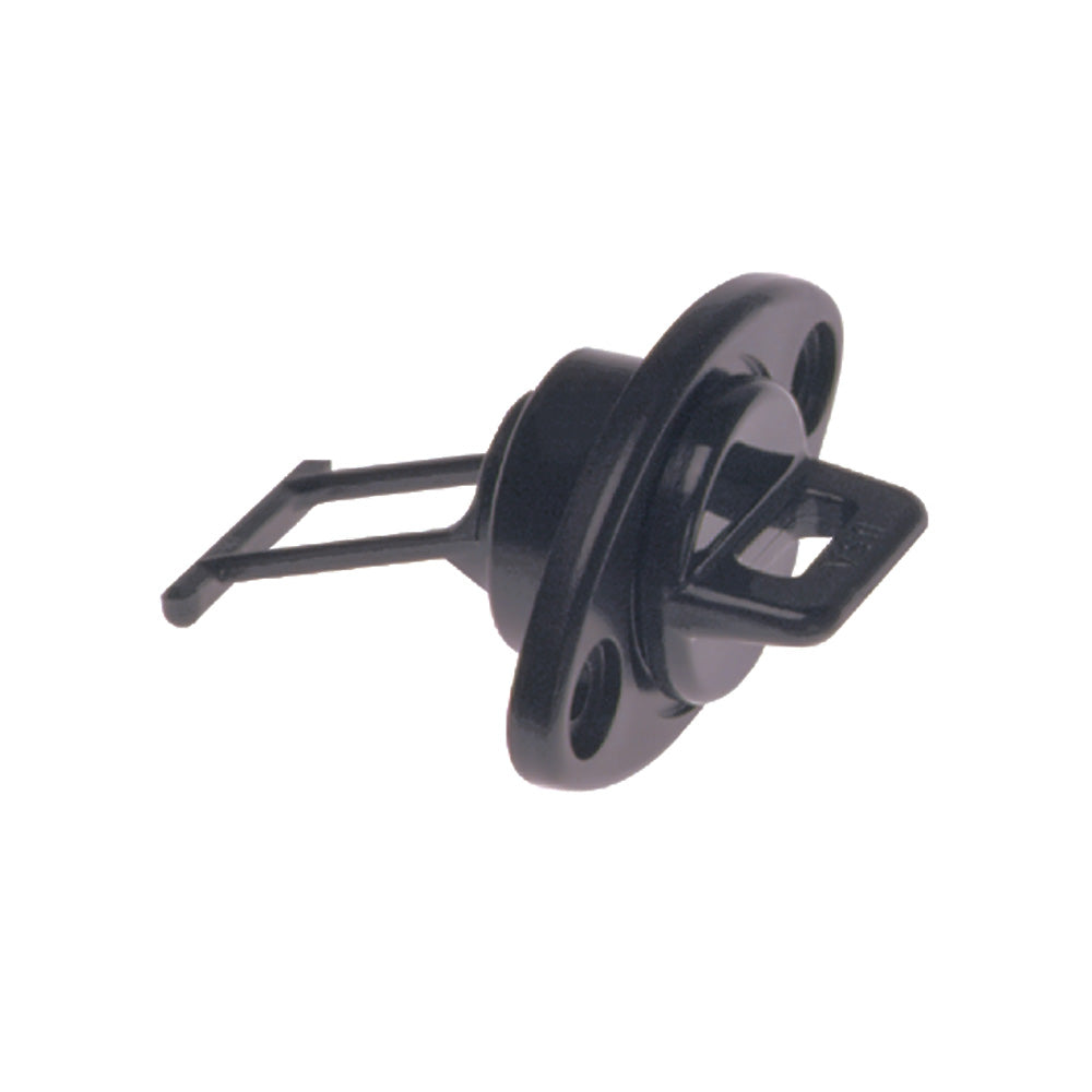 Beckson 1" Drain Plug Screw Type w/Gasket - Black - Deckhand Marine Supply