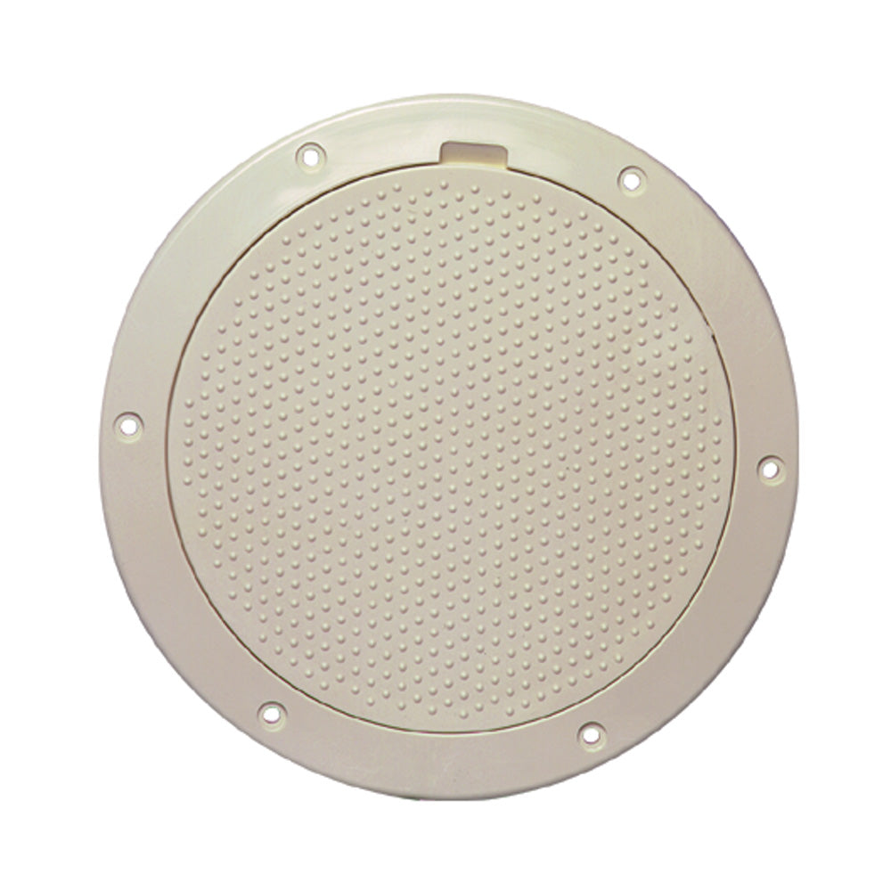 Beckson 6" Non-Skid Pry-Out Deck Plate - Beige - Deckhand Marine Supply