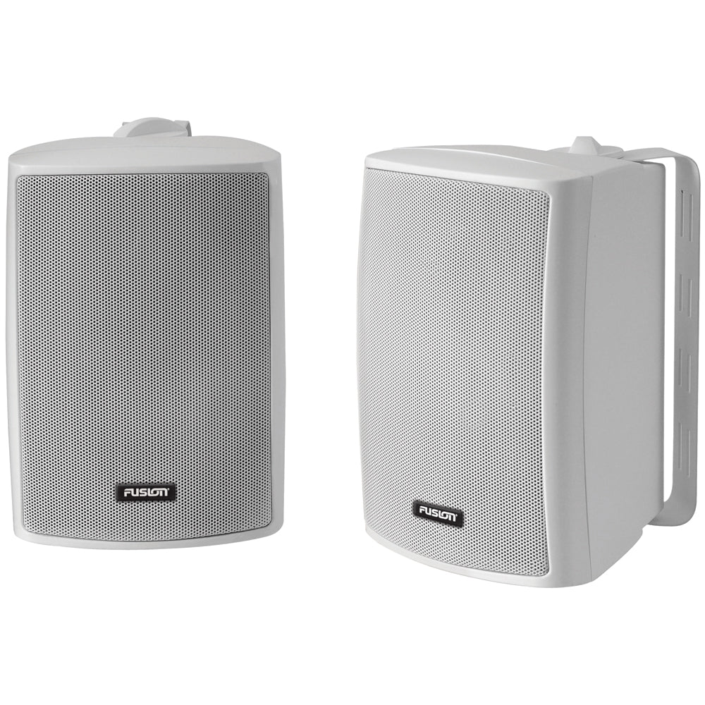 Fusion 4" Compact Marine Box Speakers - (Pair) White - Deckhand Marine Supply
