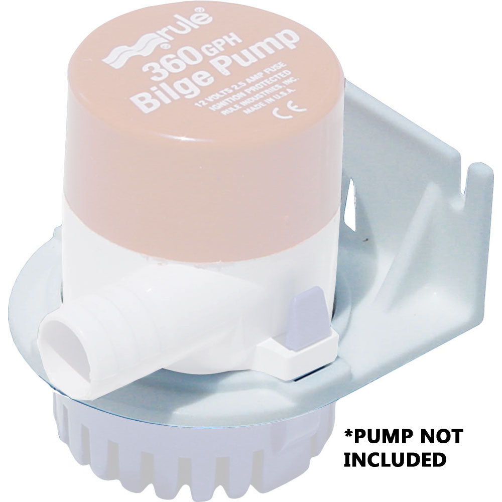 Rule Side Mount Bracket f/360-1100gph Round Pumps - Deckhand Marine Supply