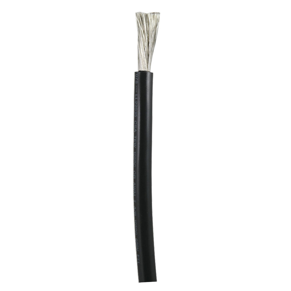 Ancor Black 1/0 AWG Battery Cable - Sold By The Foot - Deckhand Marine Supply