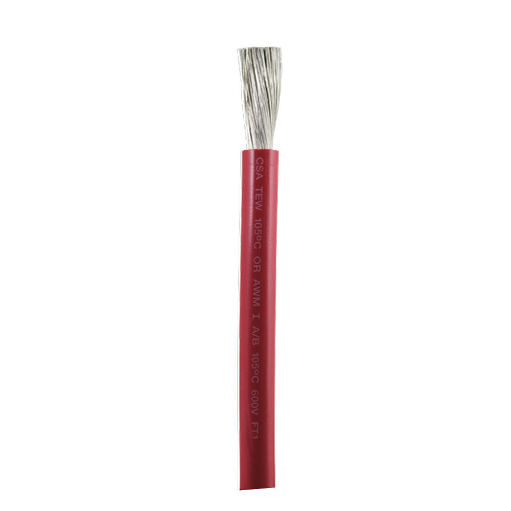Ancor Red 1/0 AWG Battery Cable - Sold By The Foot - Deckhand Marine Supply