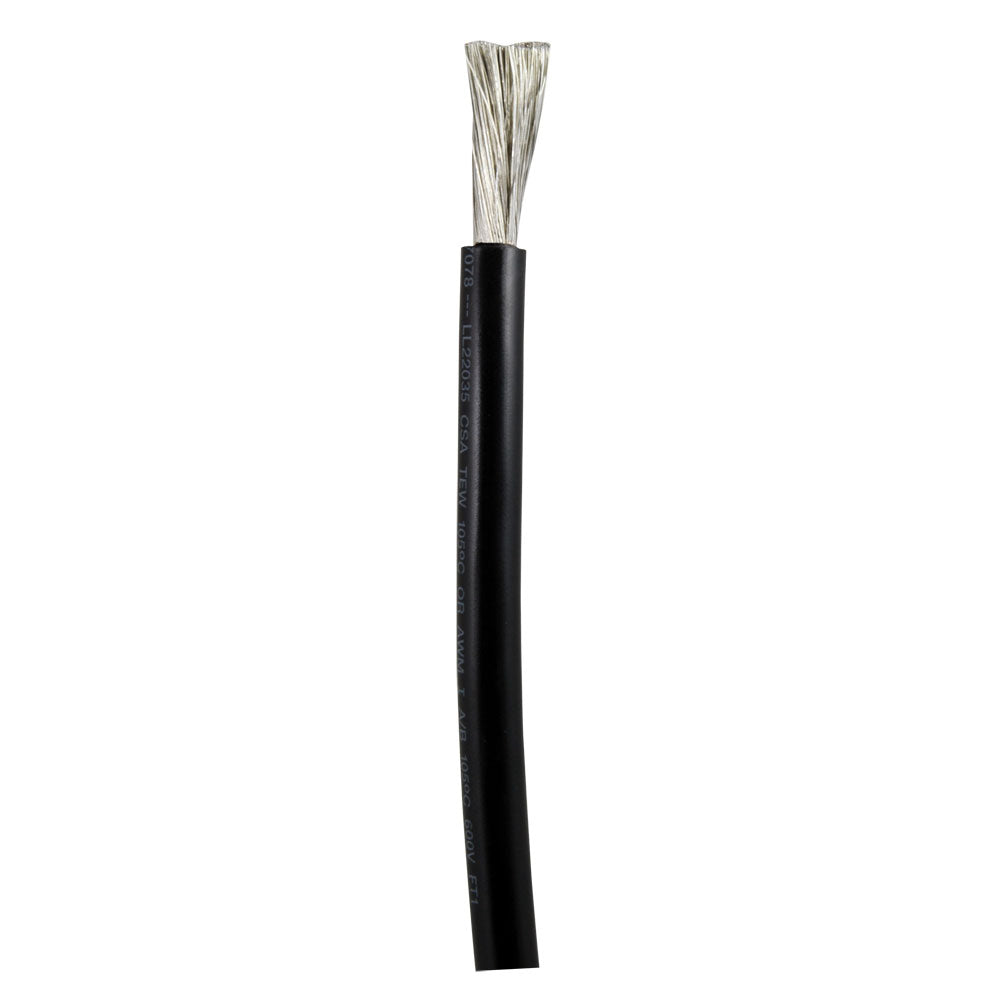 Ancor Black 6 AWG Battery Cable - Sold By The Foot - Deckhand Marine Supply