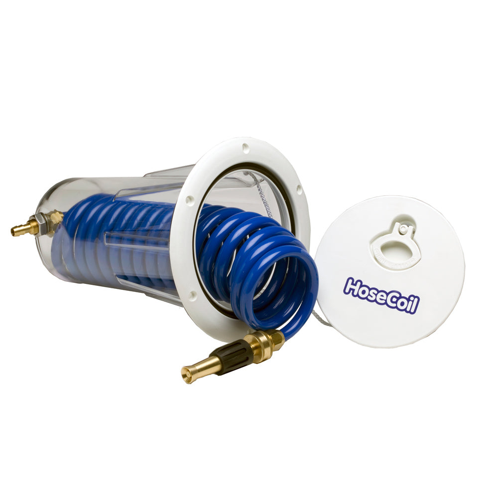 HoseCoil Flush Mount Enclosure w/Nozzle - Deckhand Marine Supply