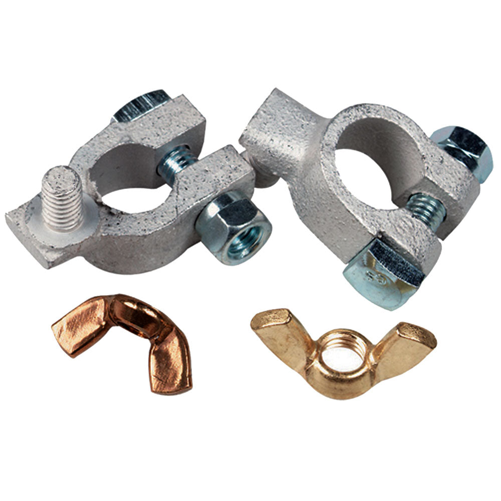 Ancor Tinned Battery Terminal - 5/16" & 3/8" Stud - Positive & Negative Combo - Deckhand Marine Supply