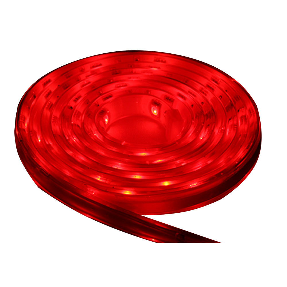 Lunasea Waterproof IP68 LED Strip Lights - Red - 5M - Deckhand Marine Supply