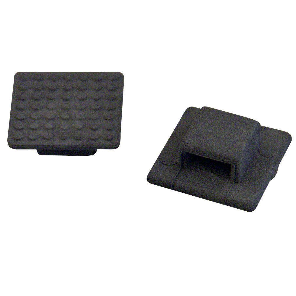 Weld Mount AT-3B Small Black Nylon Wire Tie Mount - Qty. 50 - Deckhand Marine Supply
