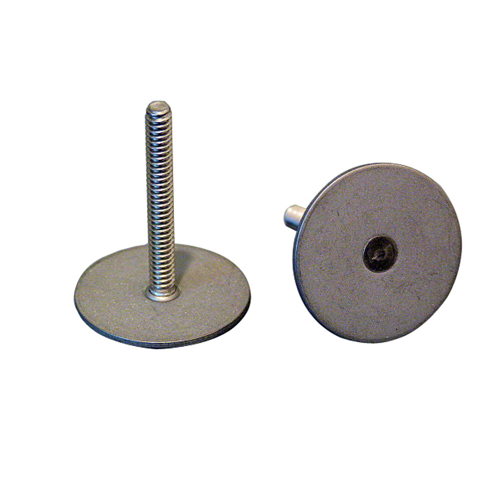 Weld Mount 1.5" Tall Stainless Steel Stud w/#10 x 24 Threads - Qty. 10 - Deckhand Marine Supply