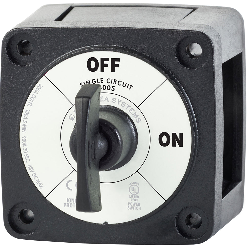 Blue Sea 6005200 Battery Switch Single Circuit ON-OFF - Black - Deckhand Marine Supply