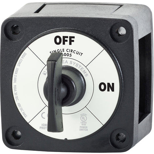 Blue Sea 6005200 Battery Switch Single Circuit ON-OFF - Black - Deckhand Marine Supply