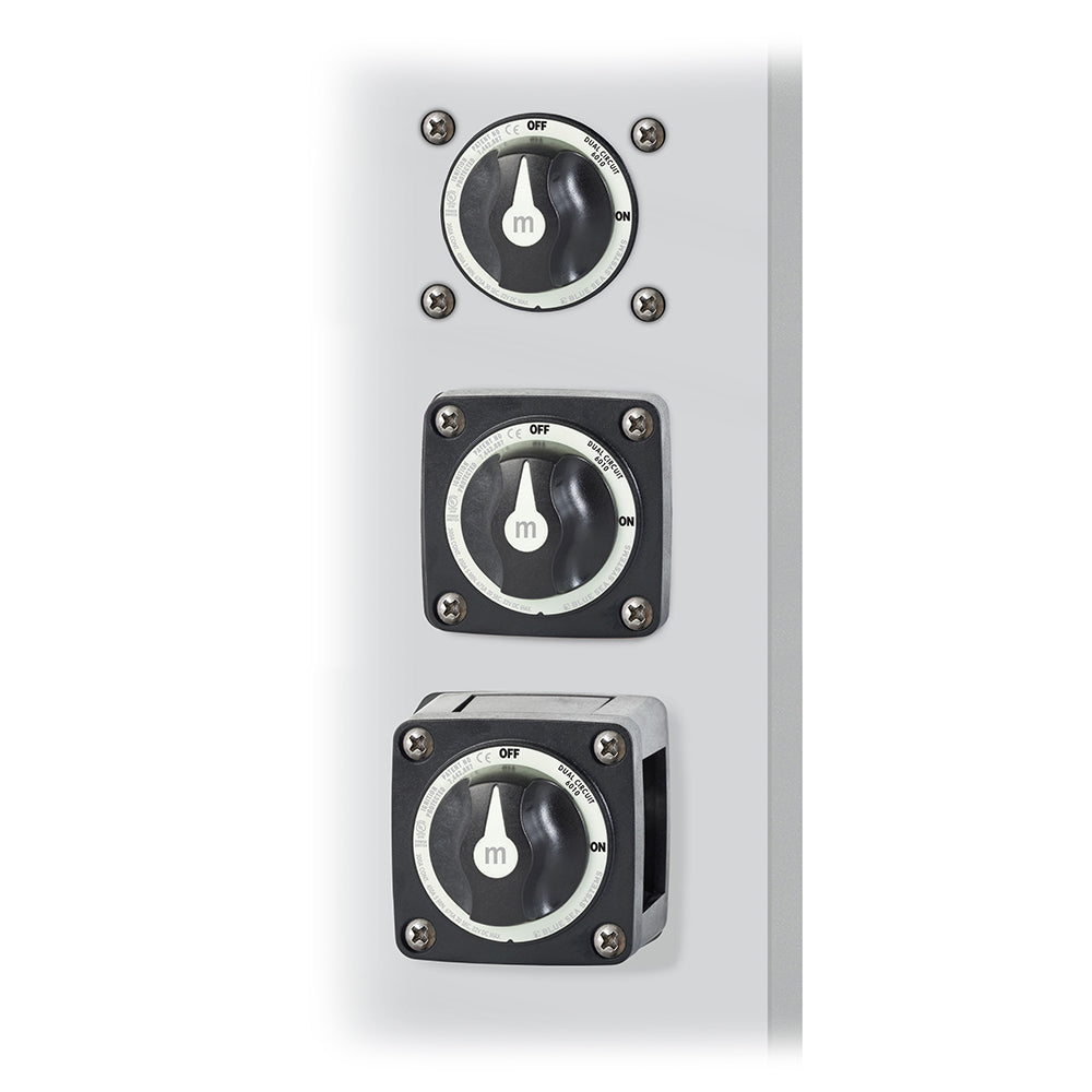 Blue Sea 6010200 Battery Switch Dual Circuit - Black - Deckhand Marine Supply