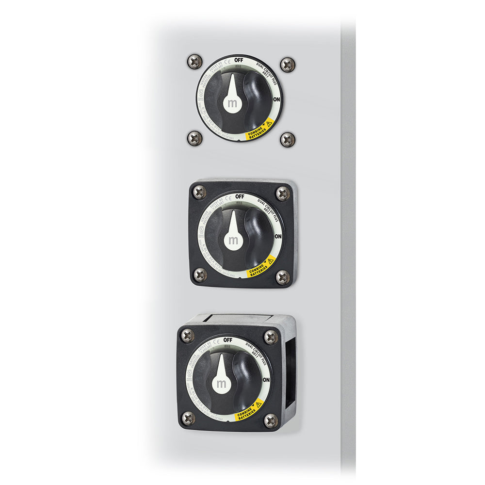 Blue Sea 6011200 m-Series Battery Switch Dual Circuit Plus - Black - Deckhand Marine Supply