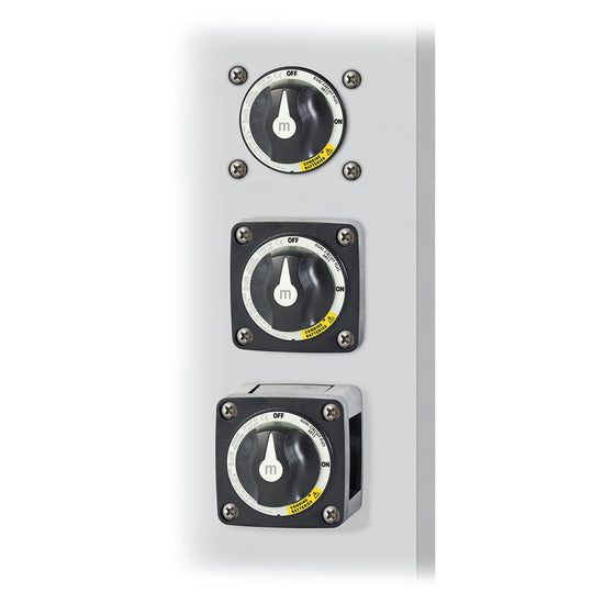 Blue Sea 6011200 m-Series Battery Switch Dual Circuit Plus - Black - Deckhand Marine Supply