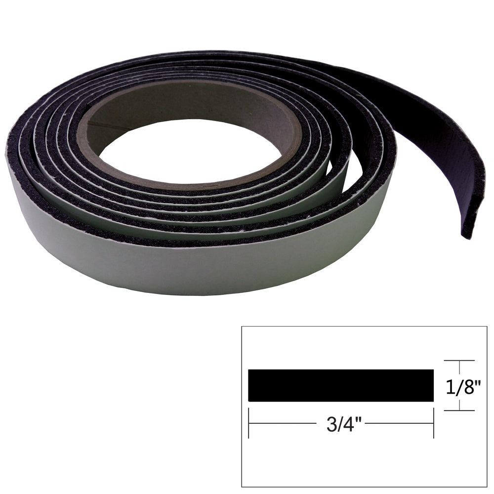 TACO Hatch Tape 8'L x "H x "W - Black - Deckhand Marine Supply