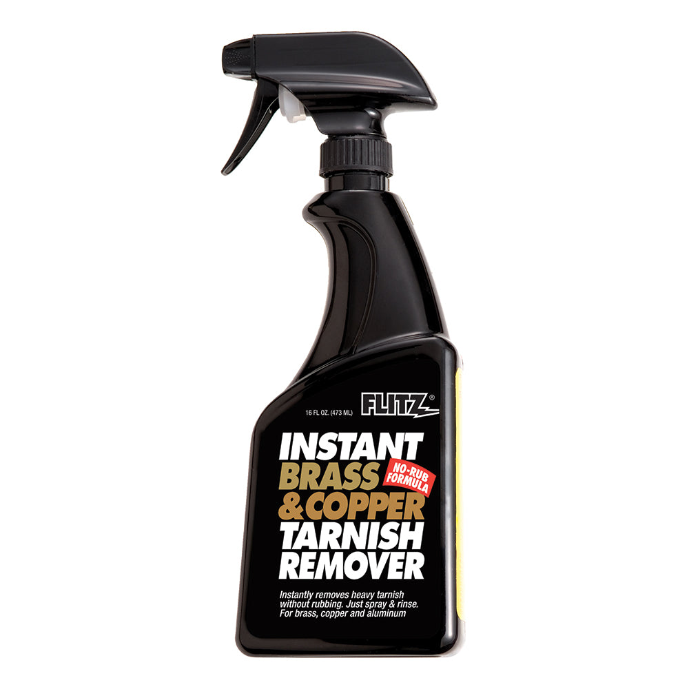 Flitz Instant Brass & Copper Tarnish Remover - 16. oz Spray - Deckhand Marine Supply