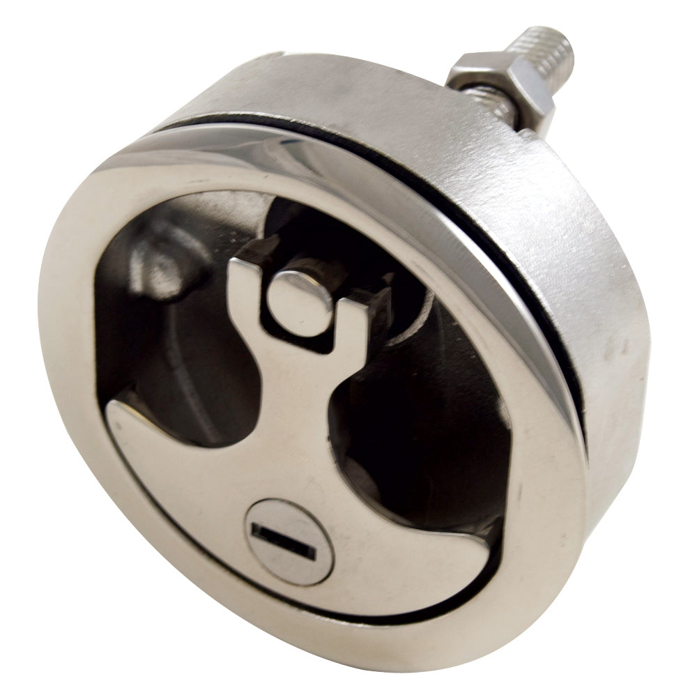 Whitecap Compression Handle - 316 Stainless Steel - Locking - 3" Outer Diameter - Deckhand Marine Supply