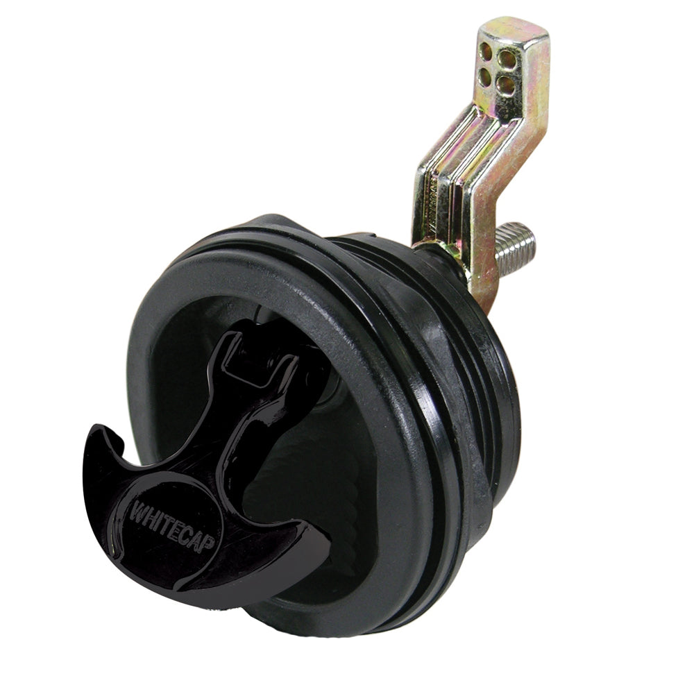 Whitecap T-Handle Latch - Nylon Black/Black - Non-Locking - Deckhand Marine Supply