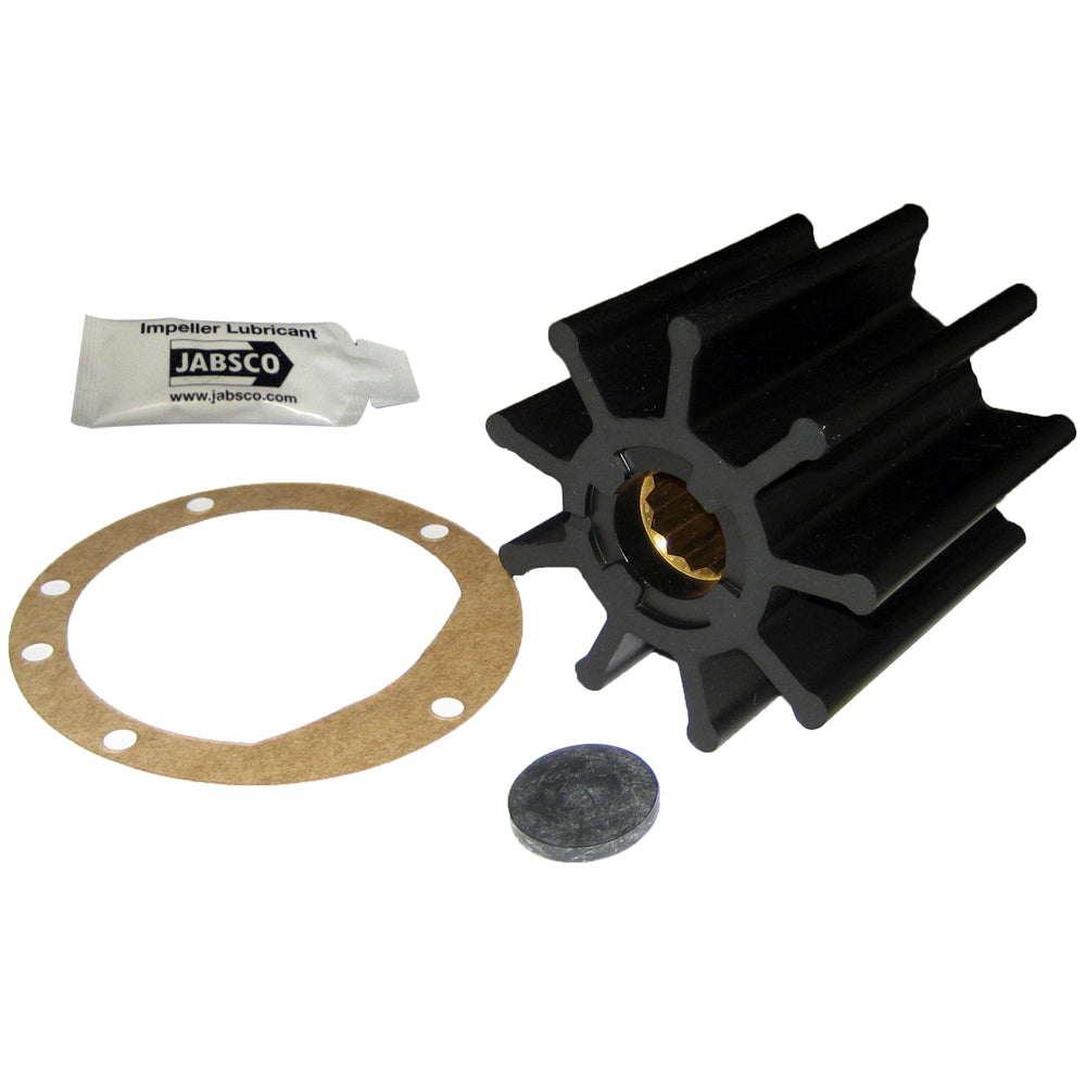 Jabsco Impeller Kit - 9 Blade - Nitrile - 3-3/4" Diameter x 3-1/2" W, 1" Shaft Diameter - Deckhand Marine Supply