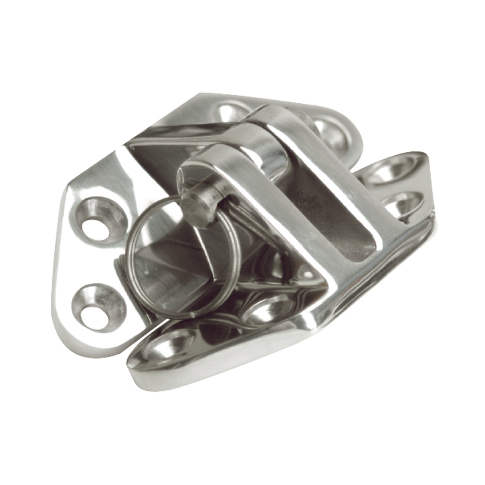 Whitecap Angled Base Hatch Hinge - 316 Stainless Steel - 3" x 2-1/2" - Deckhand Marine Supply