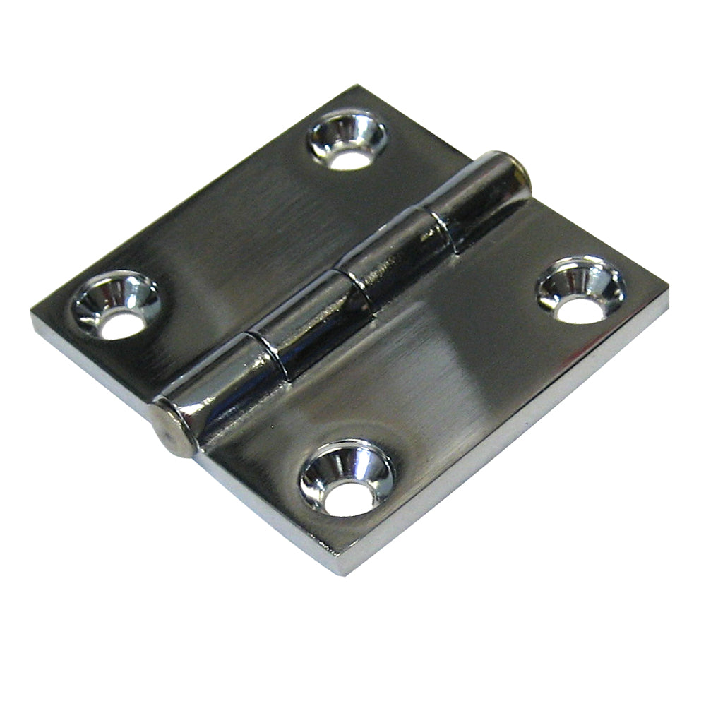 Whitecap Butt Hinge - CP/Zamac - 2" x 2" - Deckhand Marine Supply