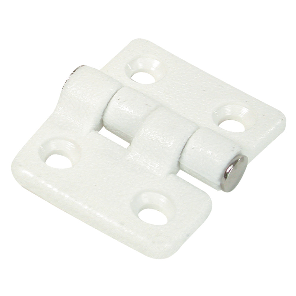 Whitecap Butt Hinge - White Nylon - 1-1/2" x 1-3/8" - Deckhand Marine Supply