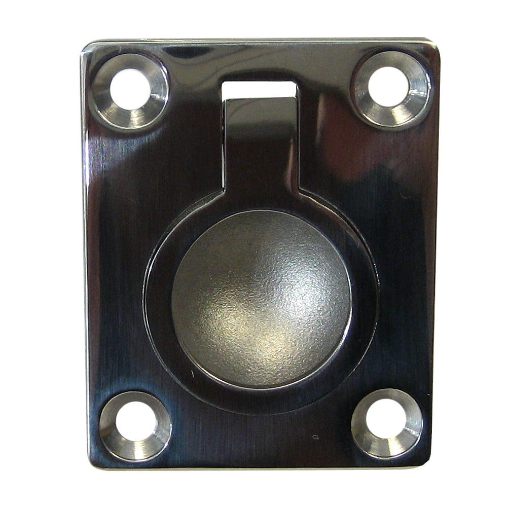 Whitecap Flush Pull Ring - 316 Stainless Steel - 1-1/2" x 1-7/8" - Deckhand Marine Supply