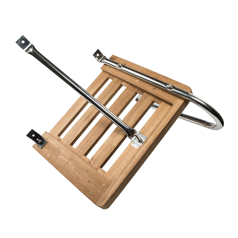 Whitecap Teak Swim Platform f/Outboard Motors - Deckhand Marine Supply