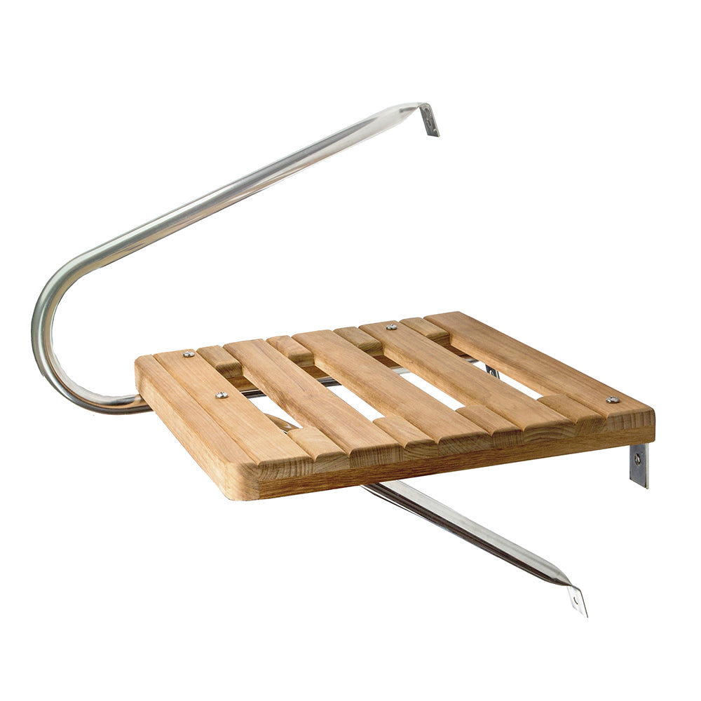 Whitecap Teak Swim Platform f/Outboard Motors - Deckhand Marine Supply