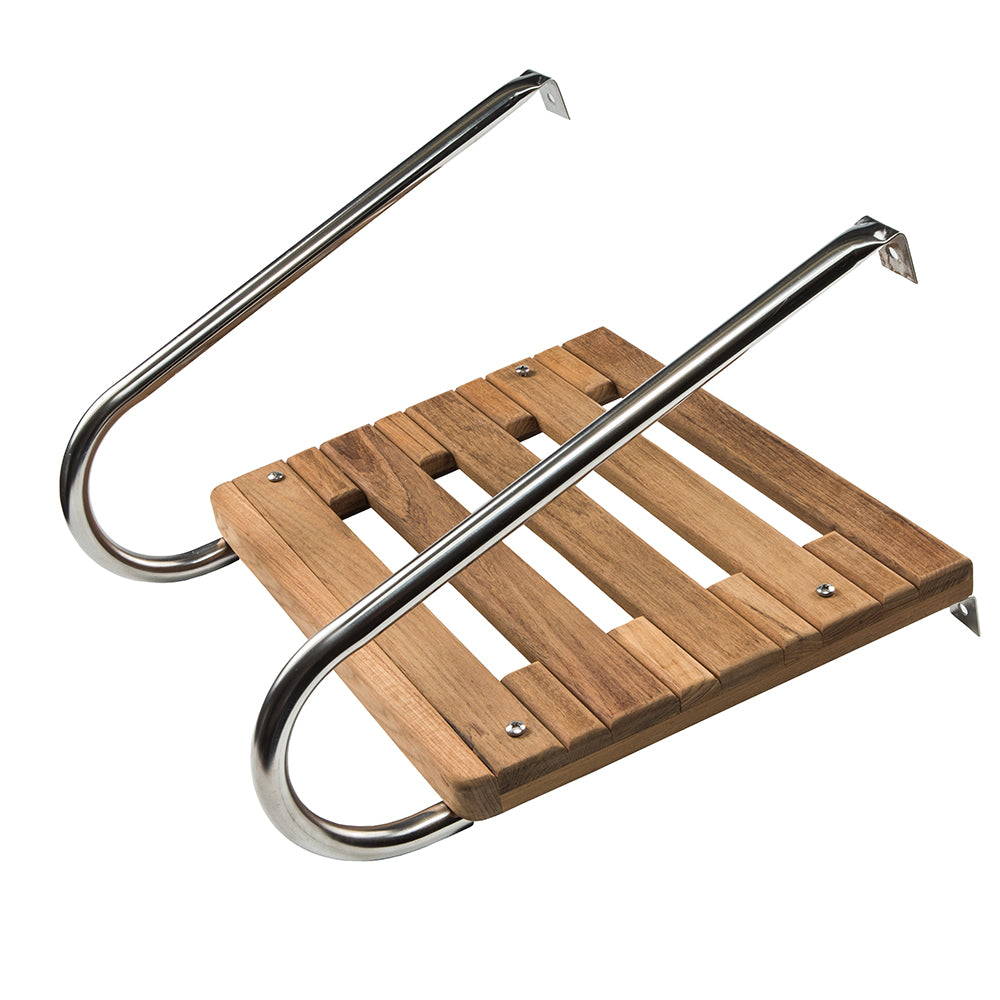 Whitecap Teak Swim Platform f/Inboard/Outboard Motors - Deckhand Marine Supply