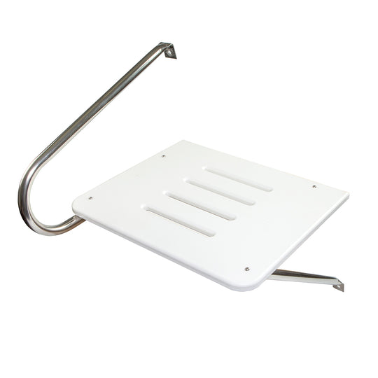Whitecap White Poly Swim Platform f/Outboad Motors - Deckhand Marine Supply