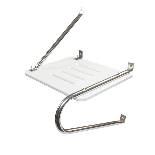 Whitecap White Poly Swim Platform f/Outboad Motors - Deckhand Marine Supply