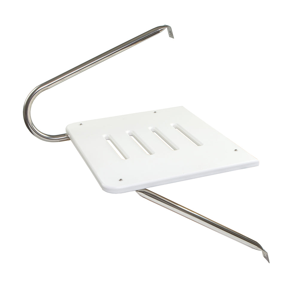 Whitecap White Poly Swim Platform f/Outboad Motors - Deckhand Marine Supply