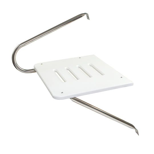 Whitecap White Poly Swim Platform f/Outboad Motors - Deckhand Marine Supply