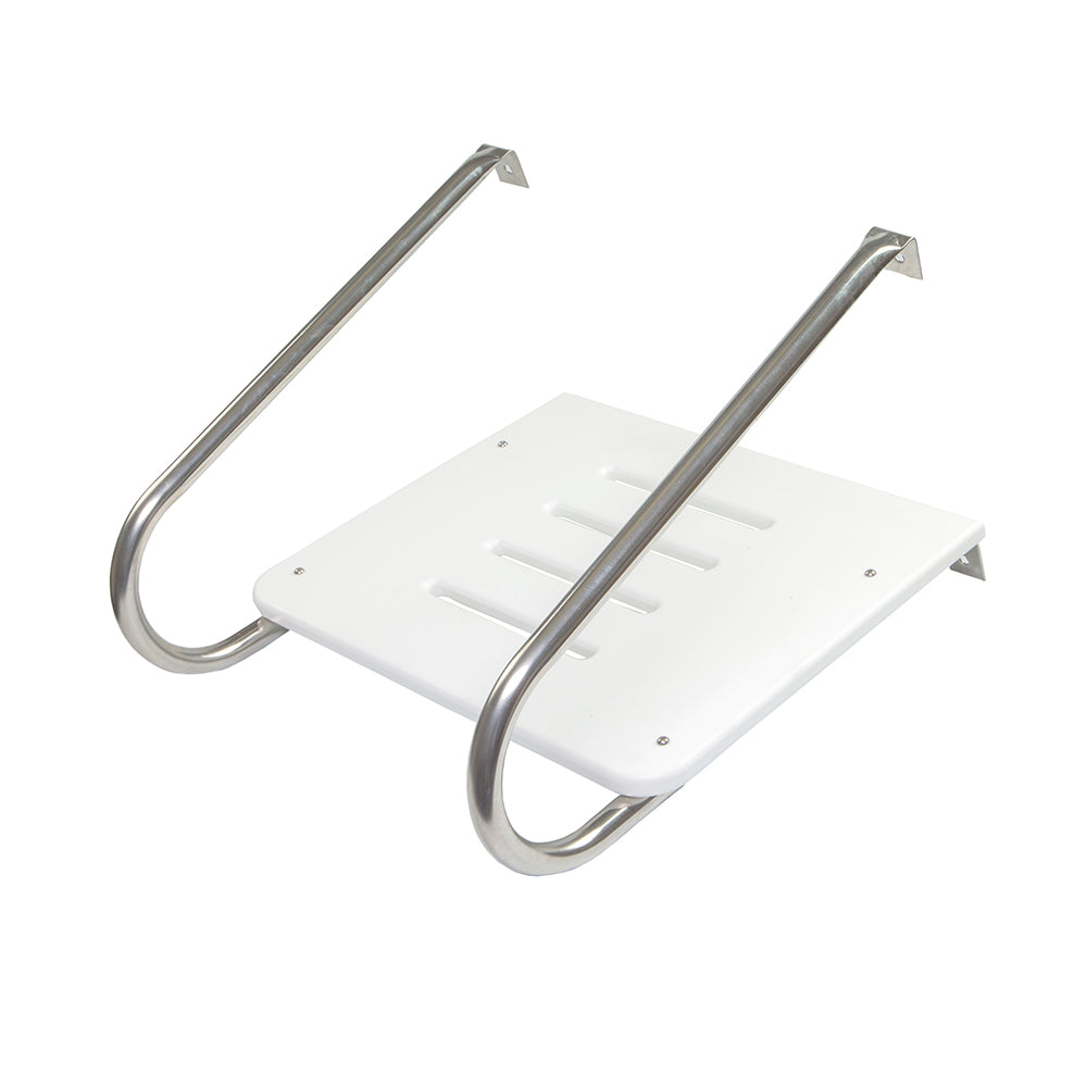 Whitecap White Poly Swim Platform f/Inboard/Outboard Motors - Deckhand Marine Supply