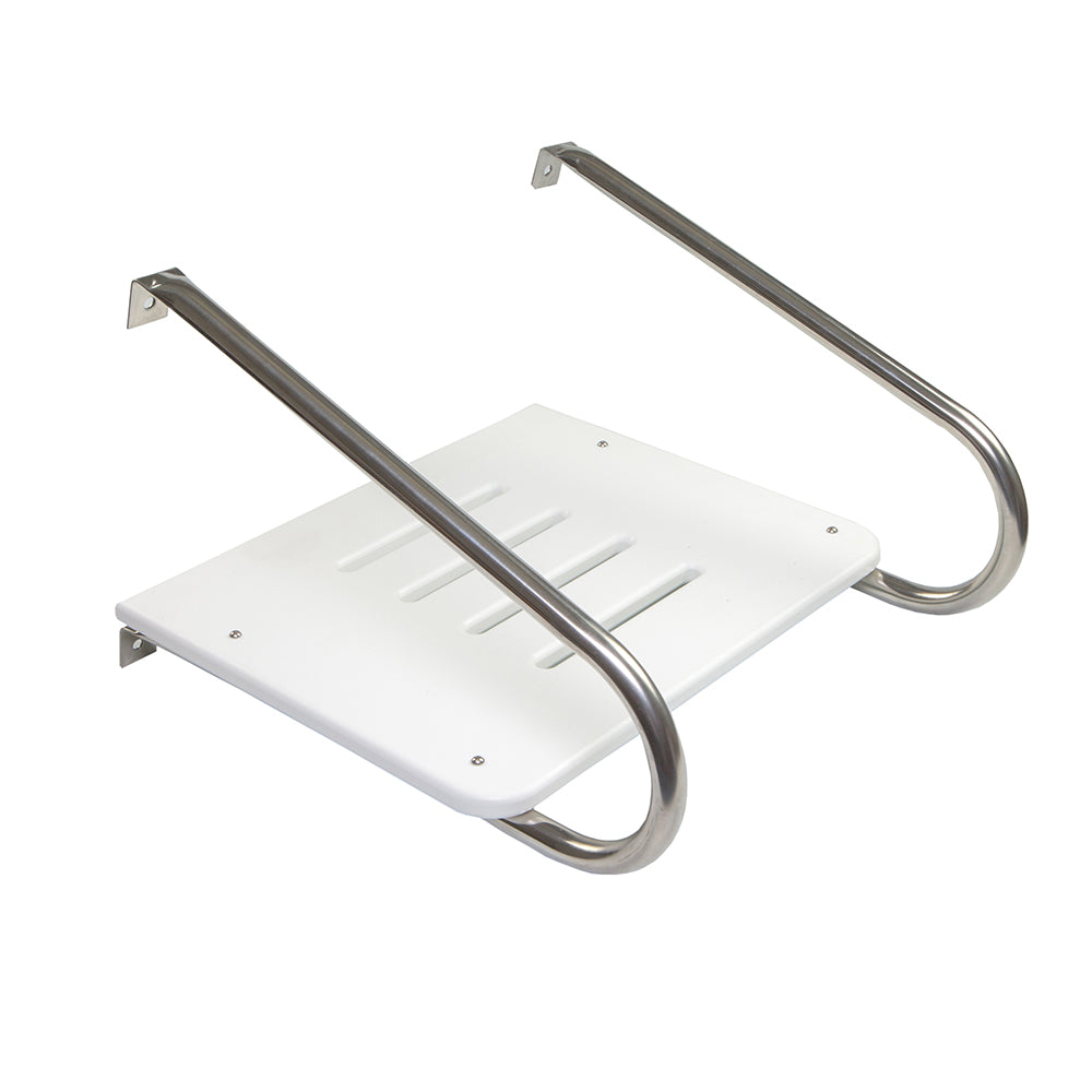 Whitecap White Poly Swim Platform f/Inboard/Outboard Motors - Deckhand Marine Supply