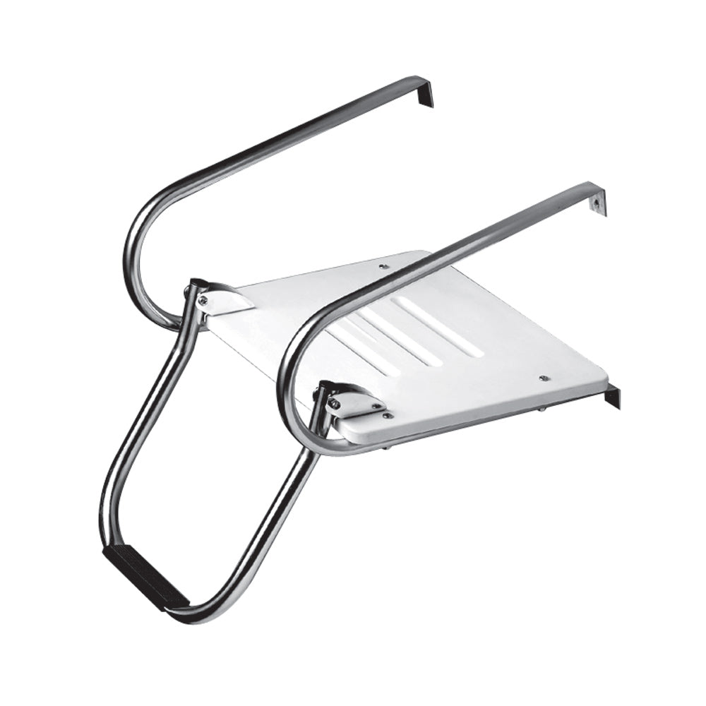 Whitecap White Poly Swim Platform w/Ladder f/Inboard/Outboard Motors - Deckhand Marine Supply