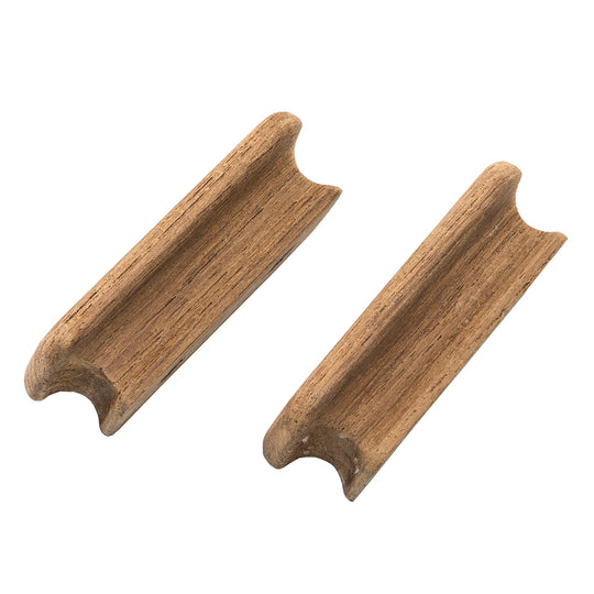 Whitecap Teak Rectangular Drawer Knob - 2-3/4"L - 2 Pack - Deckhand Marine Supply