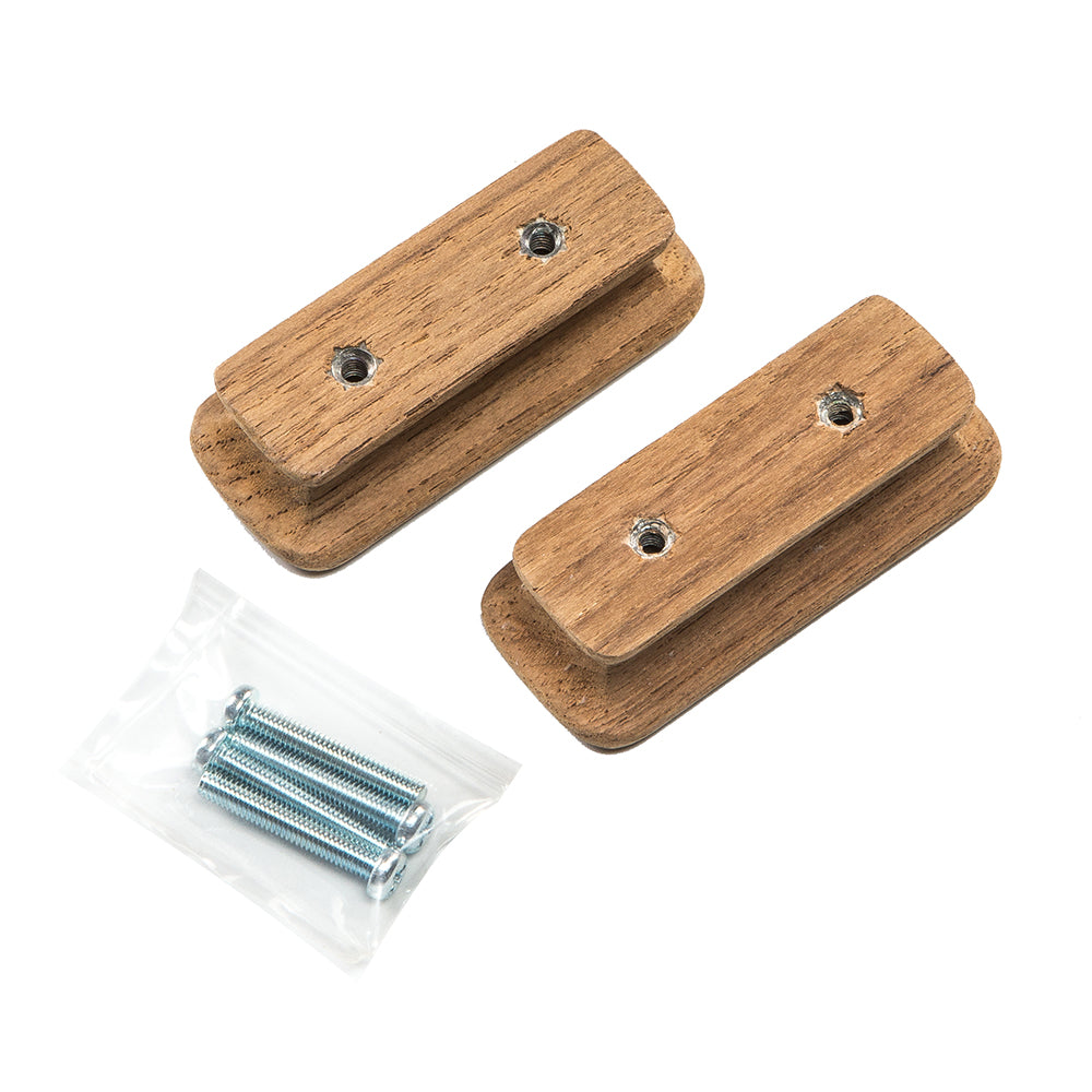 Whitecap Teak Rectangular Drawer Knob - 2-3/4"L - 2 Pack - Deckhand Marine Supply