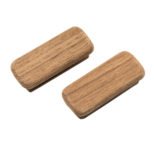 Whitecap Teak Rectangular Drawer Knob - 2-3/4"L - 2 Pack - Deckhand Marine Supply