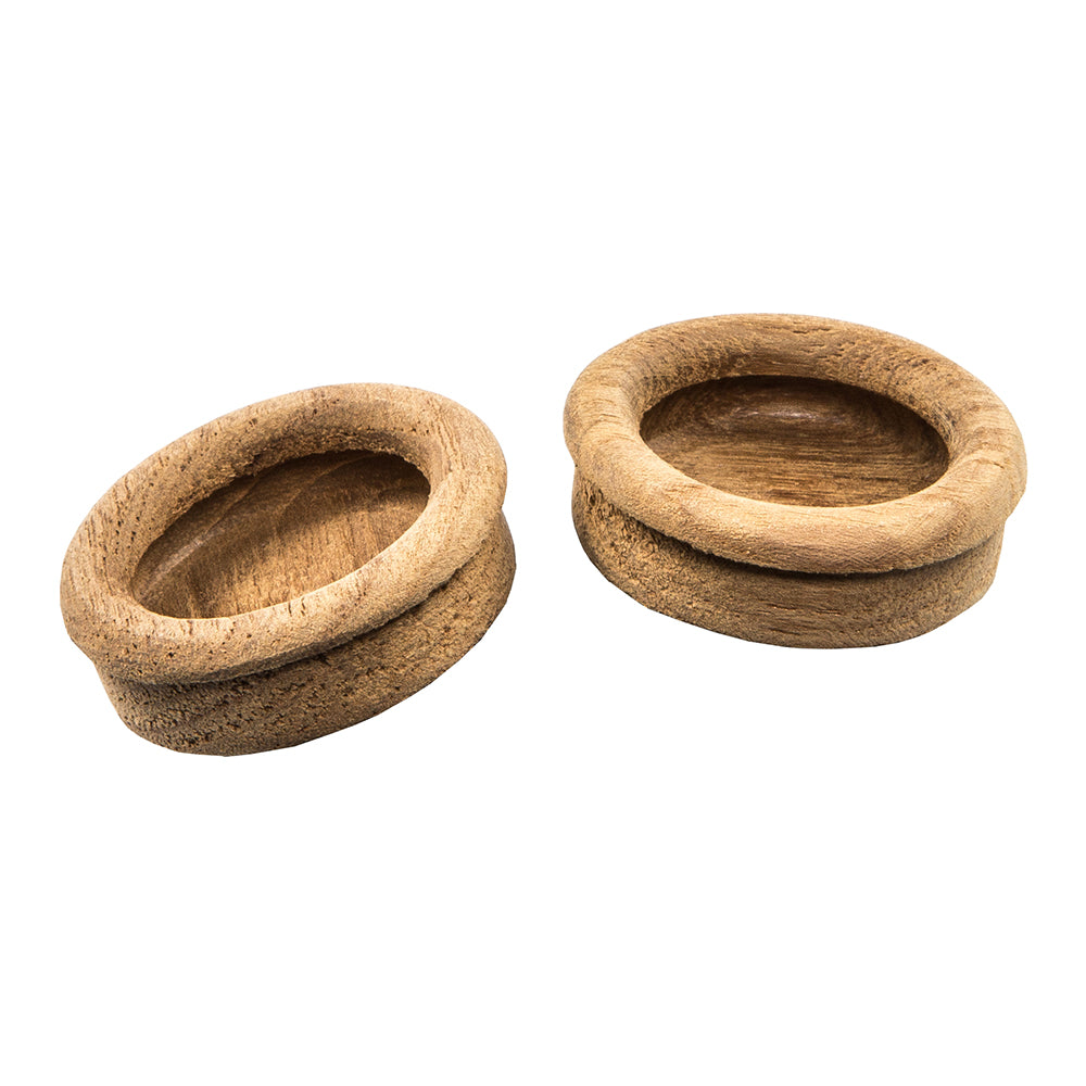 Whitecap Teak Round Drawer Pull - 1-3/8" Round - 2 Pack - Deckhand Marine Supply