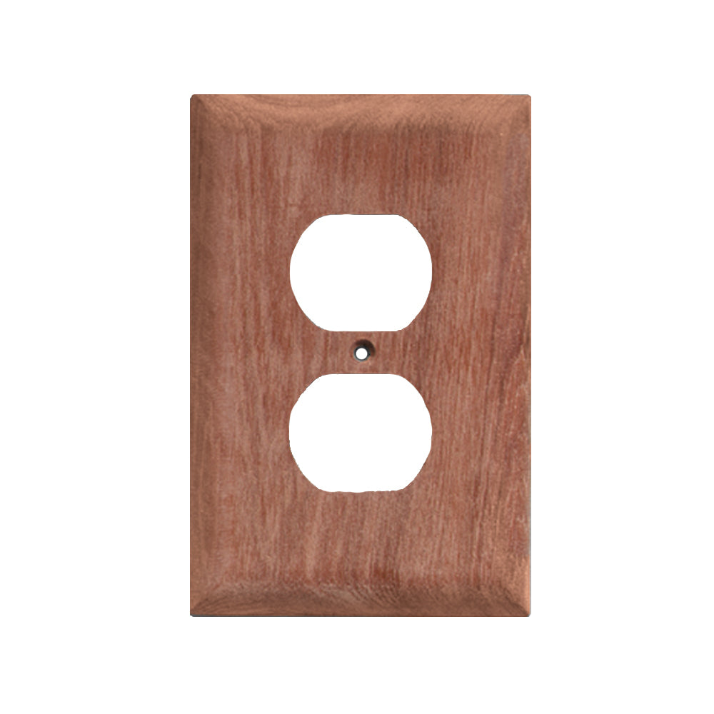 Whitecap Teak Outlet Cover/Receptacle Plate - Deckhand Marine Supply