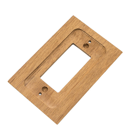 Whitecap Teak Ground Fault Outlet Cover/Receptacle Plate - Deckhand Marine Supply