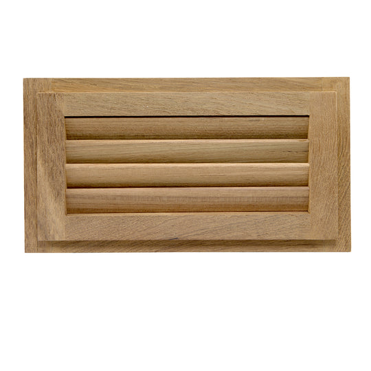 Whitecap Teak Louvered Insert - 6-3/8" x 11-3/16" x 3/4" - Deckhand Marine Supply