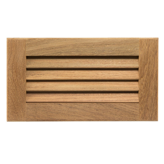 Whitecap Teak Louvered Insert - 6-3/8" x 11-3/16" x 3/4" - Deckhand Marine Supply