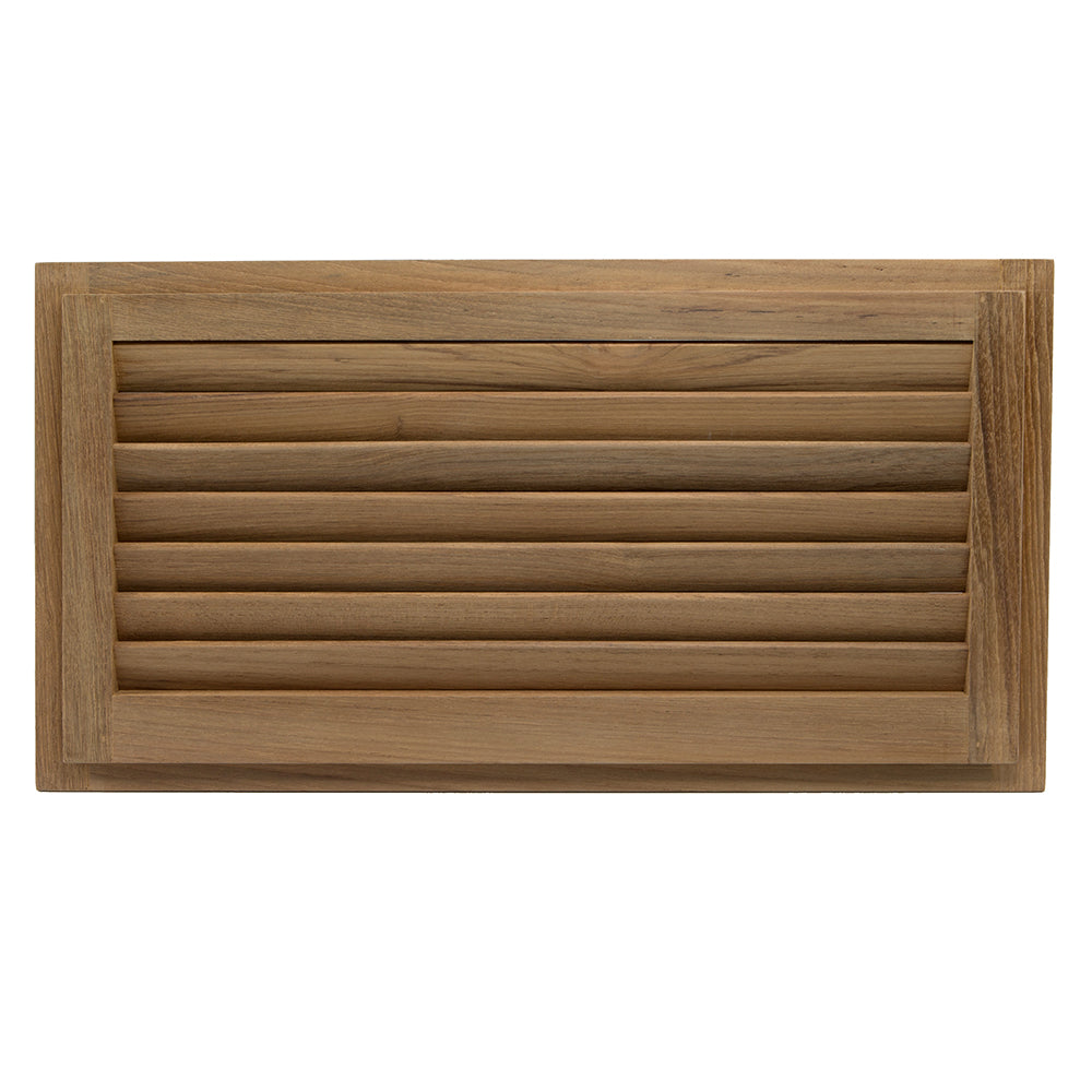 Whitecap Teak Louvered Insert - 9-3/8" x 18" x 3/4" - Deckhand Marine Supply