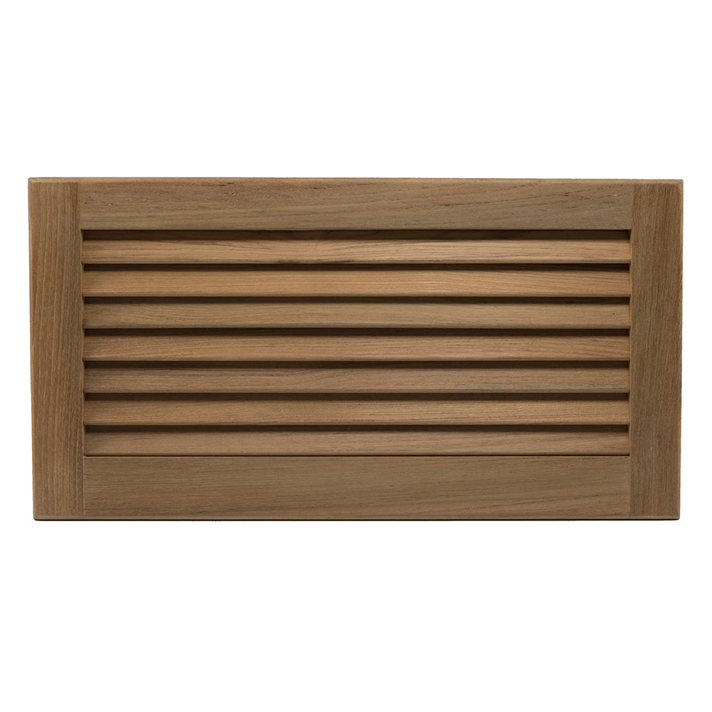 Whitecap Teak Louvered Insert - 9-3/8" x 18" x 3/4" - Deckhand Marine Supply