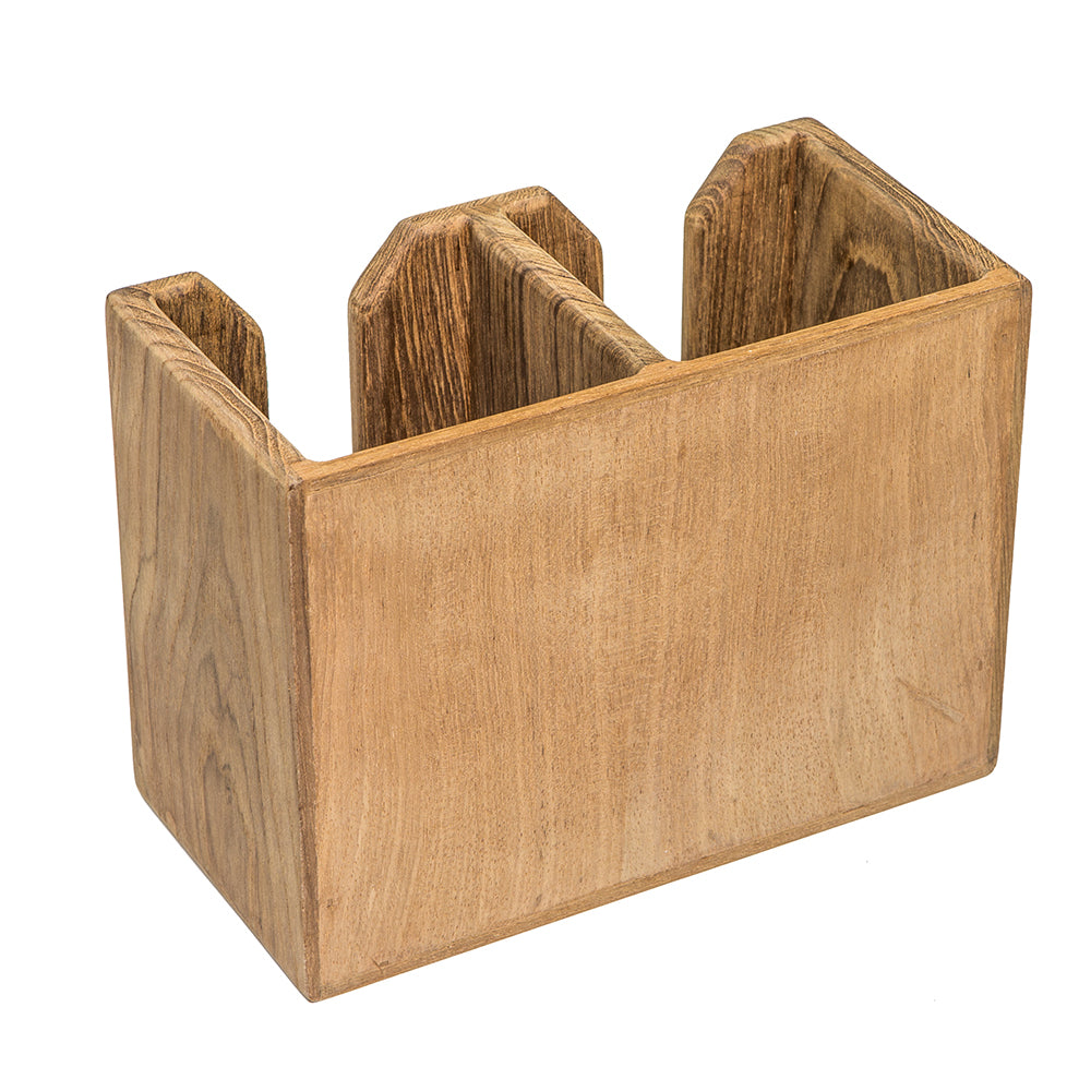 Whitecap Teak Two-Bottle Rack - Deckhand Marine Supply