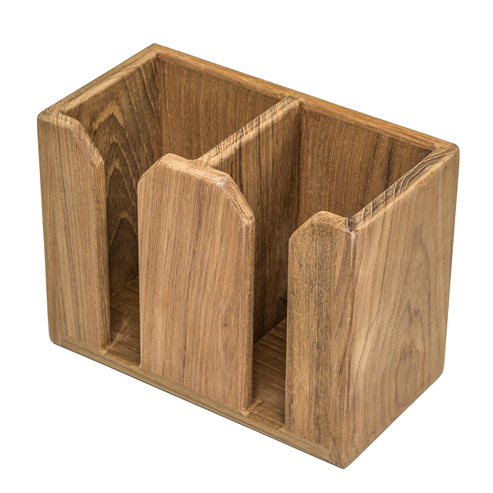 Whitecap Teak Two-Bottle Rack - Deckhand Marine Supply