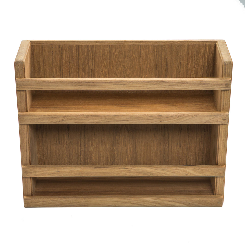 Whitecap Teak Two-Tier Spice Rack - Deckhand Marine Supply
